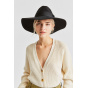 Piper Black Wool Felt Wide Brim Hat - Brixton