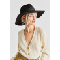 Piper Black Wool Felt Wide Brim Hat - Brixton