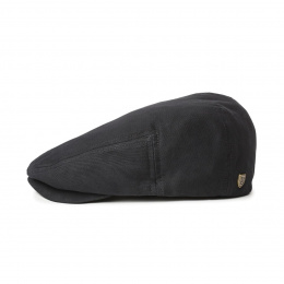 Black Cotton Hooligan Cap - Brixton