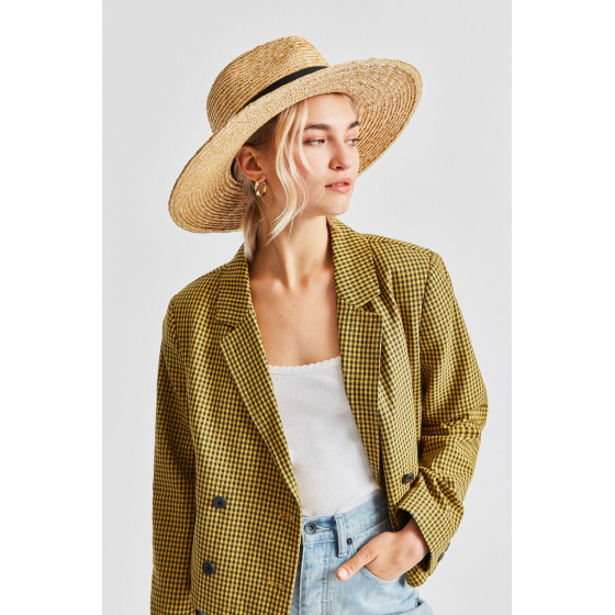 Chapeau Traveller Larges Bords Joanna Paille Naturelle Noir - Brixton Chapeau Traveller Larges Bords Joanna Paille Naturelle Noir - Brixton