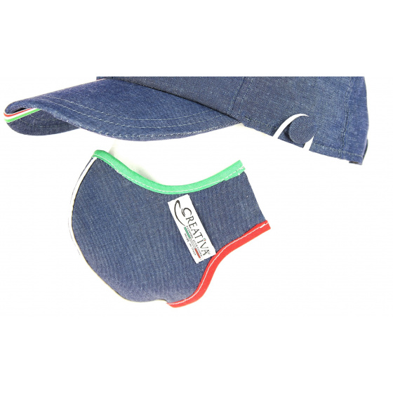 Baseball Cap + Cotton Denim Mask Kit Italy - Traclet Baseball Cap + Cotton Denim Mask Kit Italy - Traclet