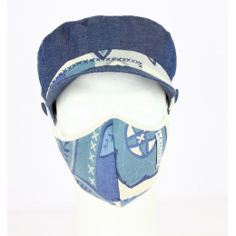 Kit Casquette Baseball + Masque Coton Noir Fantaisie- Traclet