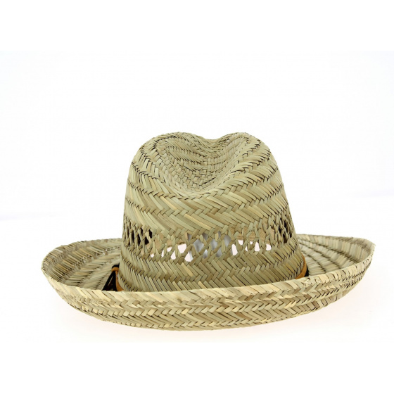 Chapeau Fedora Cefalu Paille Naturelle- Traclet