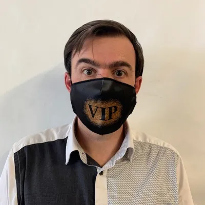 VIP Fantasy Black Elastic Mask - Traclet Reference: 10379 | Traclet Hat Shop