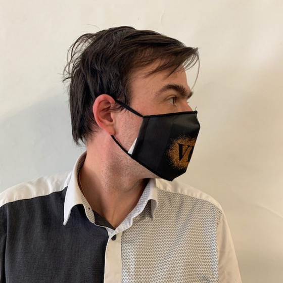 Masque VIP Fantaisie Élastique Noir- Traclet