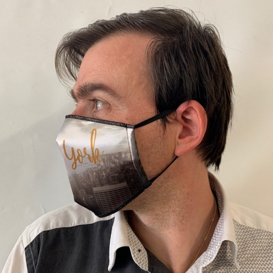 New York Fancy Mask Black Elastic - Traclet