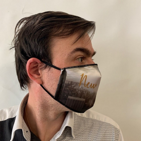 Masque New York Fantaisie Élastique Noir- Traclet