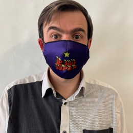 "I am super" Fantasy Mask with Black Elastic - Traclet