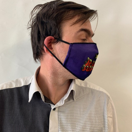 "I am super" Fantasy Mask with Black Elastic - Traclet