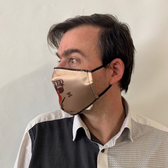 Masque Western Fantaisie Élastique Noir- Traclet