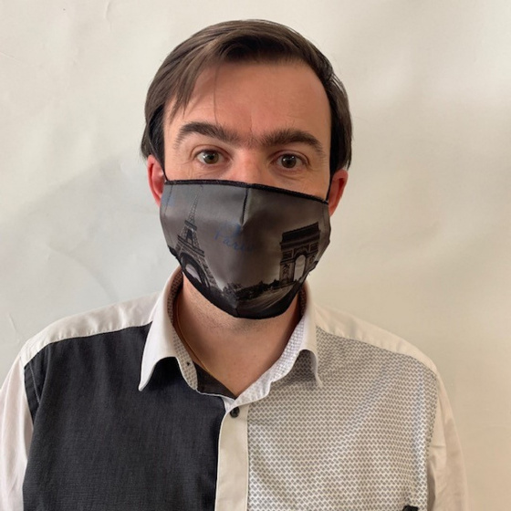 Paris Fancy Black Elastic Mask - Traclet