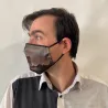Paris Arc de Triomphe Black Fancy Elastic Mask - Traclet Reference: 10382 | Traclet Hat Shop