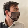 Paris Arc de Triomphe Black Fancy Elastic Mask - Traclet Reference: 10382 | Traclet Hat Shop