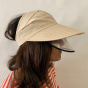 Casquette Visière Protection anti-UV Beige- Traclet