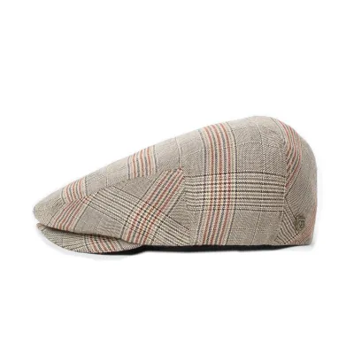 Hooligan Cap Cotton Checkered Coconut - Brixton Reference: 10458 | Traclet Hat Shop