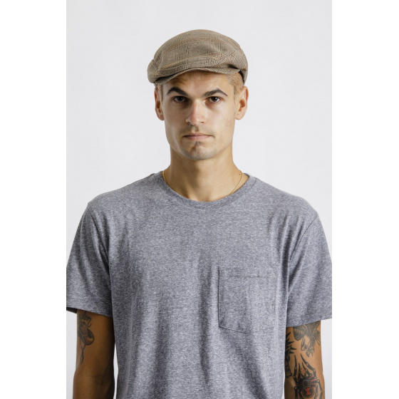 Casquette Hooligan Coton Carreaux Coconut- Brixton