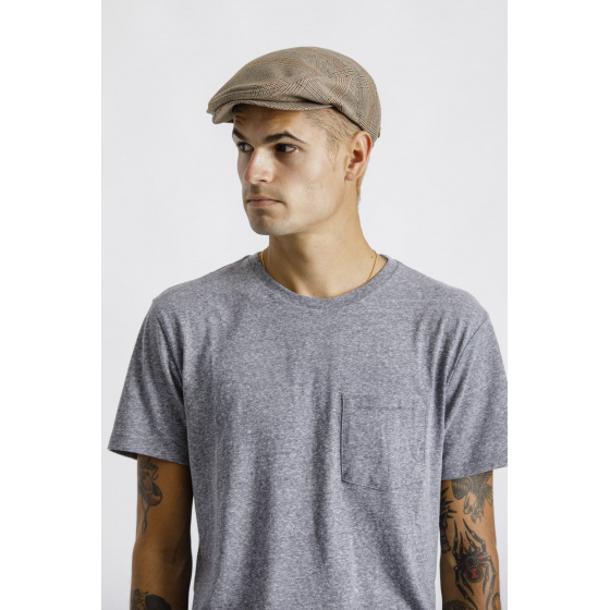 Casquette Hooligan Coton Carreaux Coconut- Brixton