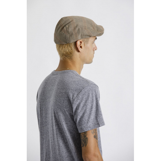 Casquette Hooligan Coton Carreaux Coconut- Brixton