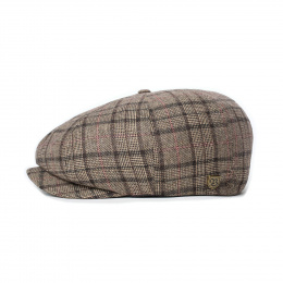 Brixton 8-Panel Linen Check Brood Cap