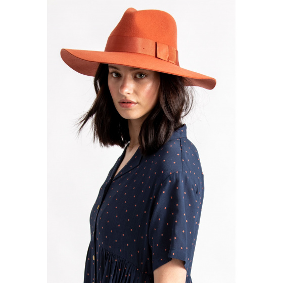 Piper Autumn Wool Felt Wide Brim Hat - Brixton