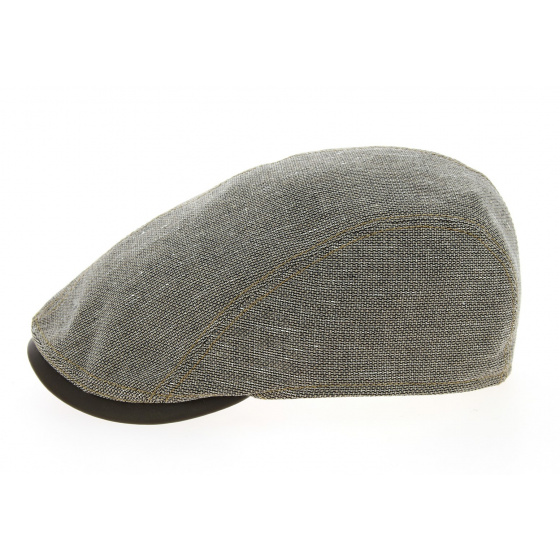 Brown Cotton & Linen Jackson Flat Cap - Göttmann