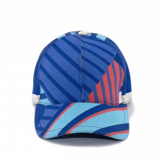Navy Cotton Baseball Cap - Le Chapoté Paris Navy Cotton Baseball Cap - Le Chapoté Paris