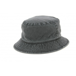 Black Cotton Bucket Hat - Crambes