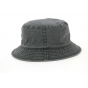 Black Cotton Bucket Hat - Crambes