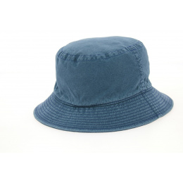 Blue Cotton Demis Bucket Hat French Made - Crambes
