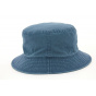Blue Cotton Demis Bucket Hat French Made - Crambes