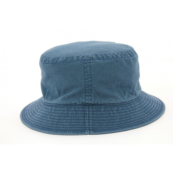 Blue Cotton Demis Bucket Hat French Made - Crambes