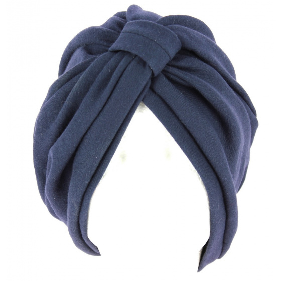 Sophie Turban Chemotherapy Cotton Navy Blue - Traclet