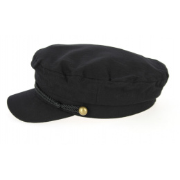 Sailor Cotton Cap Black Chevrons- Traclet