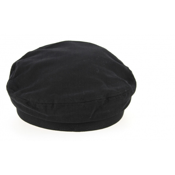 Black Chevron Cotton Sailor Cap - Traclet