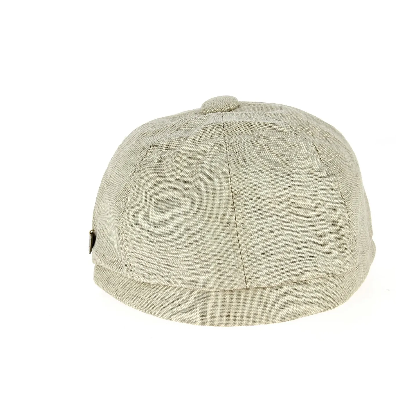 8-Panel Sao Linen & Cotton Cap Beige - Traclet  Reference: 10494 | Traclet Hat Shop