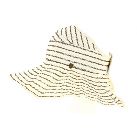 Ivory Fabric Roll Up Visor - Traclet 