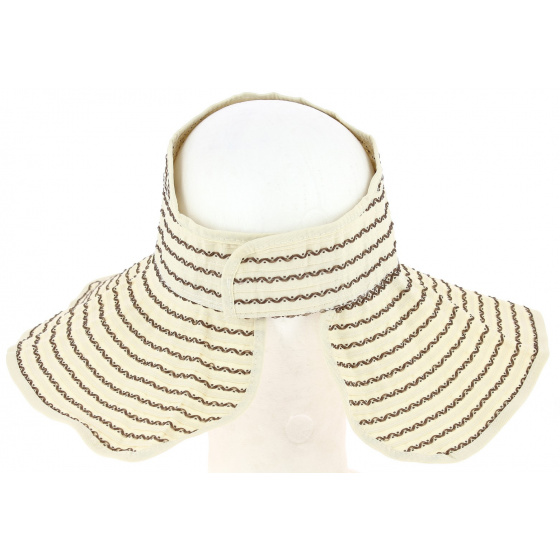Ivory Rollable Fabric Visor - Traclet