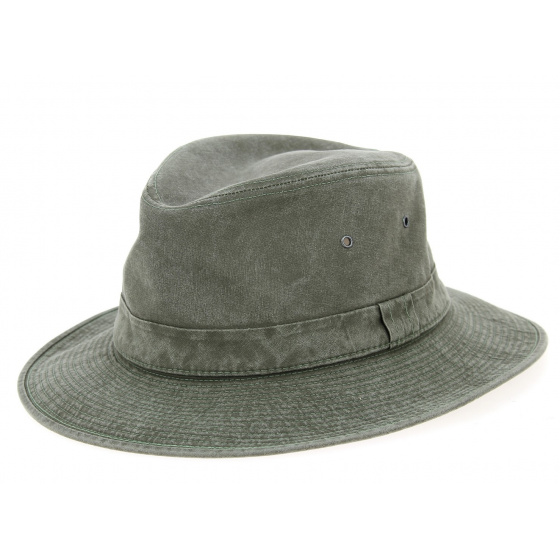 Khaki Cotton Brisbane Safari Hat - Crambes