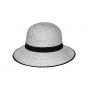Anna Bell Hat Black & White- Emthunzini Hats