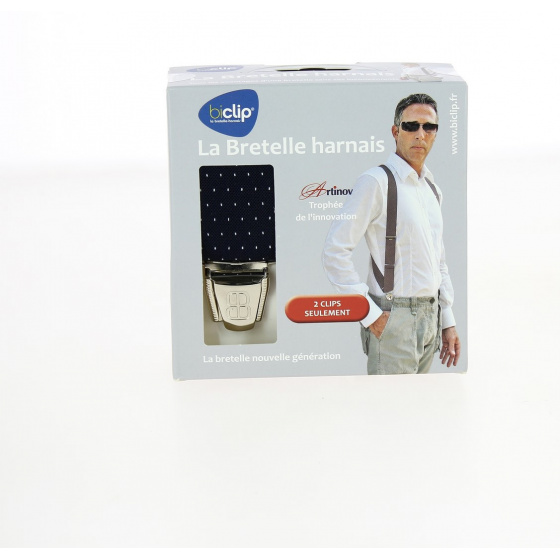 Navy Blue Fancy Biclip® Harness Suspender - Biclip