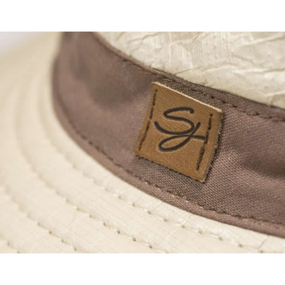 Glatigny Beige & Taupe Adventure Hat - Soway Glatigny Beige & Taupe Adventure Hat - Soway