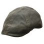 Merrick Newsboy Brown Cotton Flat Cap - Conner Hats