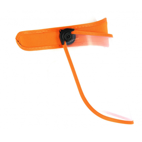 Orange PVC Face Shield Visor - Traclet Orange PVC Face Shield Visor - Traclet