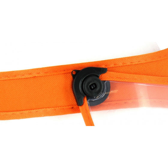 Orange PVC Face Shield Visor - Traclet Orange PVC Face Shield Visor - Traclet