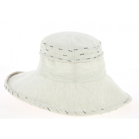 Women's Beige Linen Bronze Hat - Mtm Women's Beige Linen Bronze Hat - Mtm