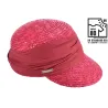 Casquette Paille Naturelle Lie de Vin- Seeberger  Reference : 10544 | Chapellerie Traclet