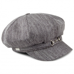Jocelyn Black & White Newsboy Cap - Betmar