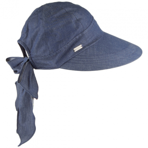 Face Framer Visor Cap Denim Cotton - Betmar