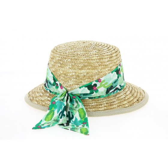 Casquette Femme Léa paille Naturel - Traclet
