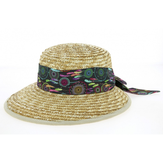 Casquette Femme Léa paille Naturel - Traclet